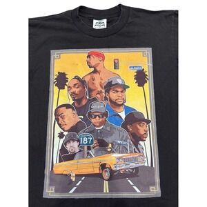 Pro‎ Athletic Graphic VTG Tee Mens M West Coast Rap Legends Tupac Snoop Eazy-E